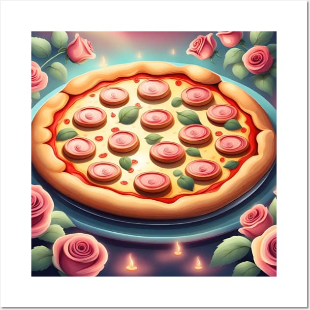 Pizza lover gift Wall Art by BlackMeme94